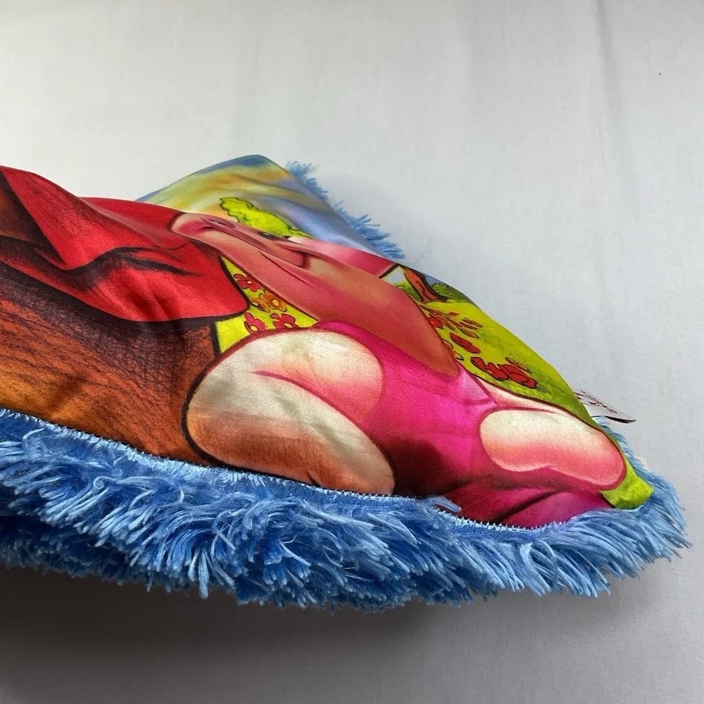 Vintage Disney Winnie the Pooh Pillow Silk Throw Shaggy Piglet 16x16